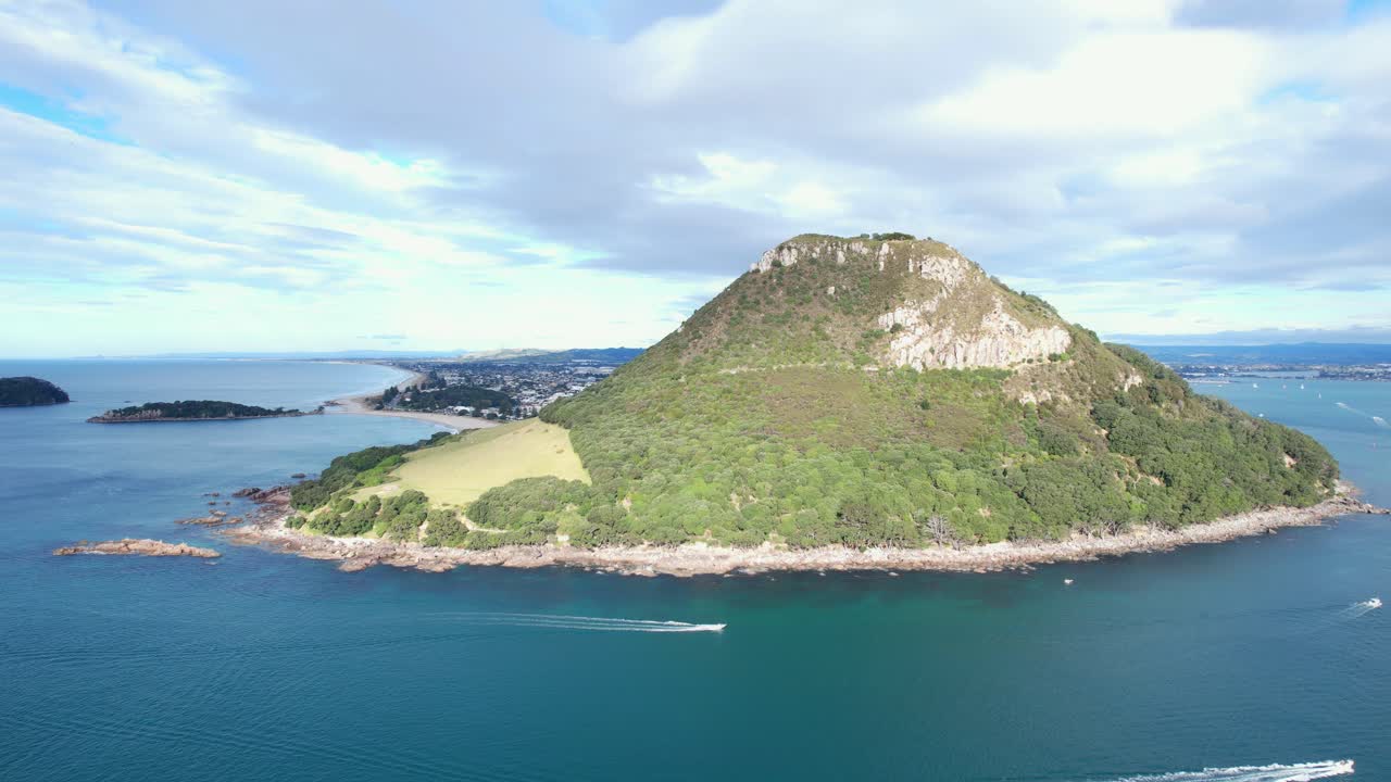 Aerial View of Mount Maunganui, New Zealand