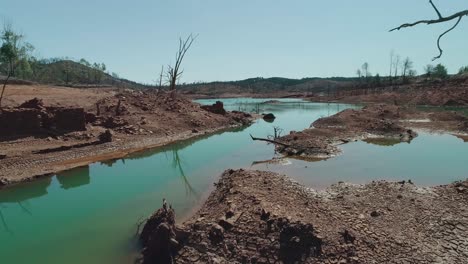 Empuje-En-Tiro-Cerca-Del-Agua-De