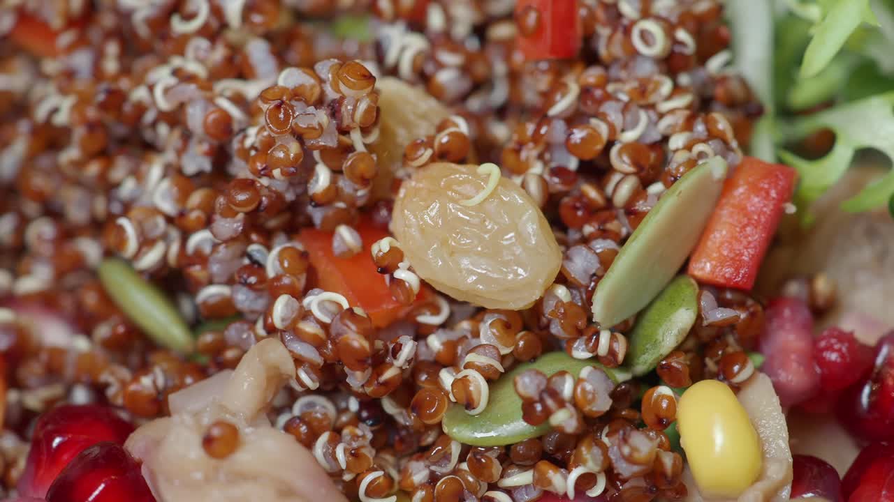 Close-up of Healthy Quinoa Salad with Fresh Ingredients