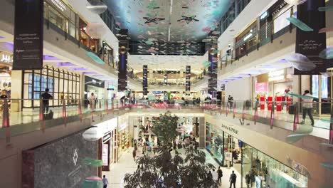 static look at inside multi floor dubai mall