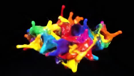 explosión de pintura de colores