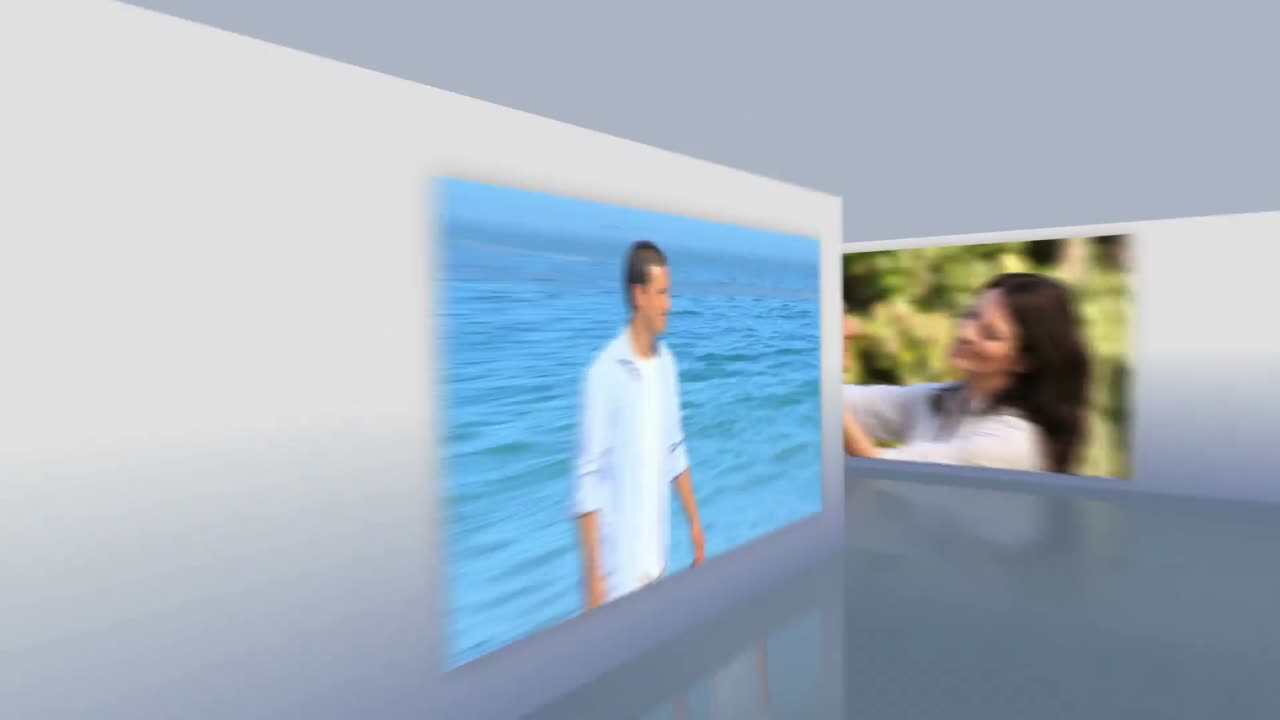 montaje de amantes al aire libre