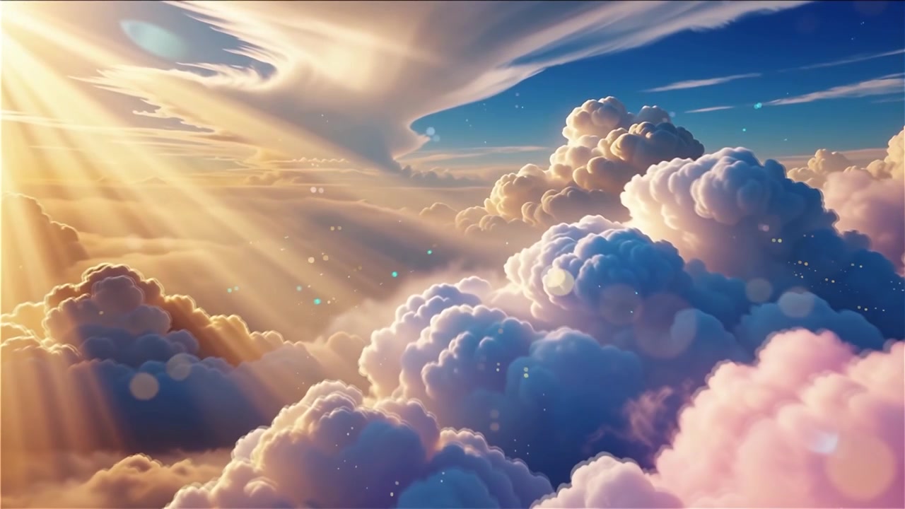 Sfondo di Adorazione Cristiana con Luce Celeste