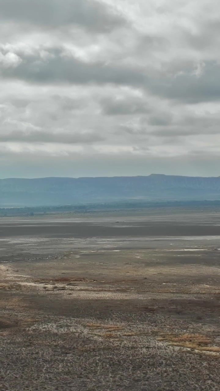 Scenic view of the Caucasus landscape in Georgia during cloudy weather