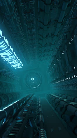 futuristic sci-fi corridor