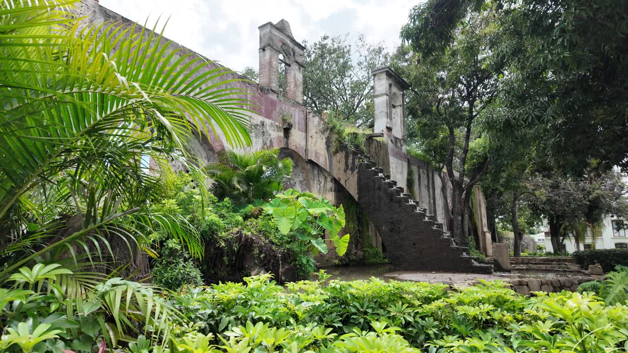 Low Angle Shot Of Famous Hacienda Resort In Cocoyoc Morelos , Mexico