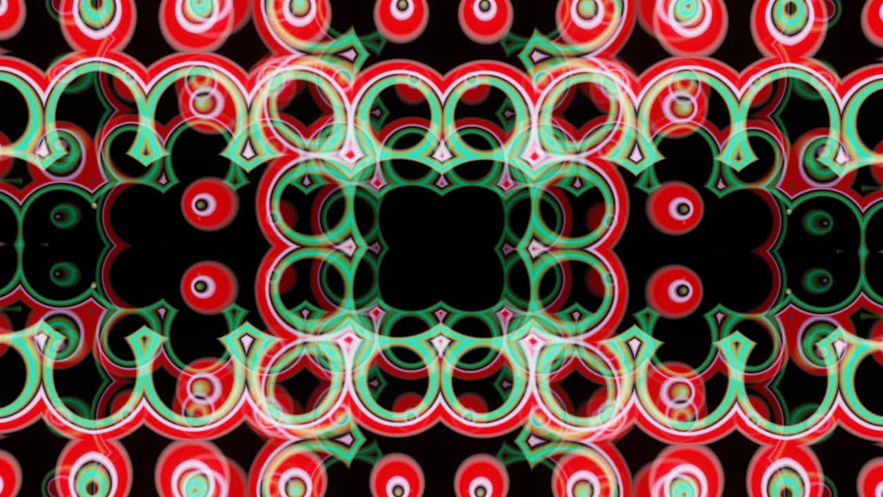 pulsación abstracta de formas abstractas para la decoración de video.