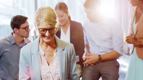 Businesswoman-using-digital-tablet