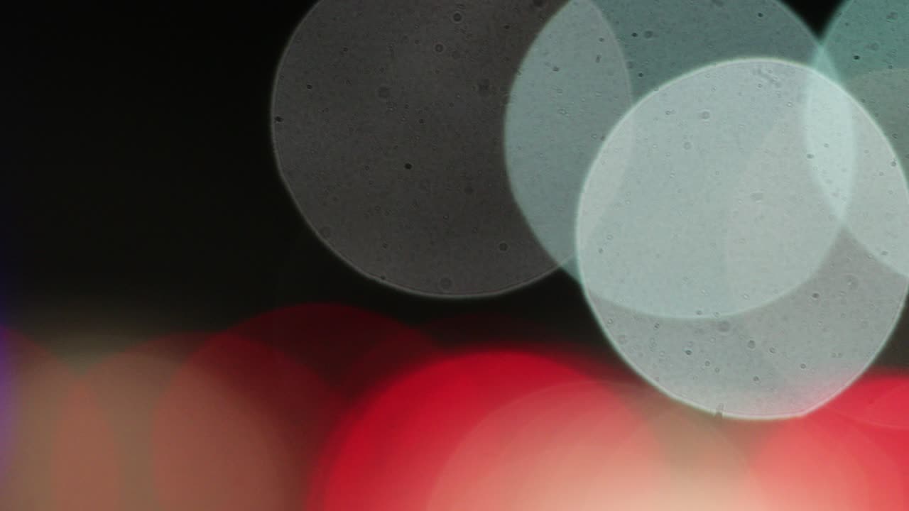 Blurred bokeh city traffic lights in 4K 2