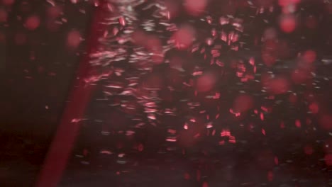 stirring red water