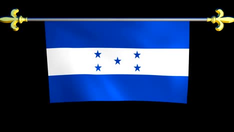 large looping animated flag of honduras