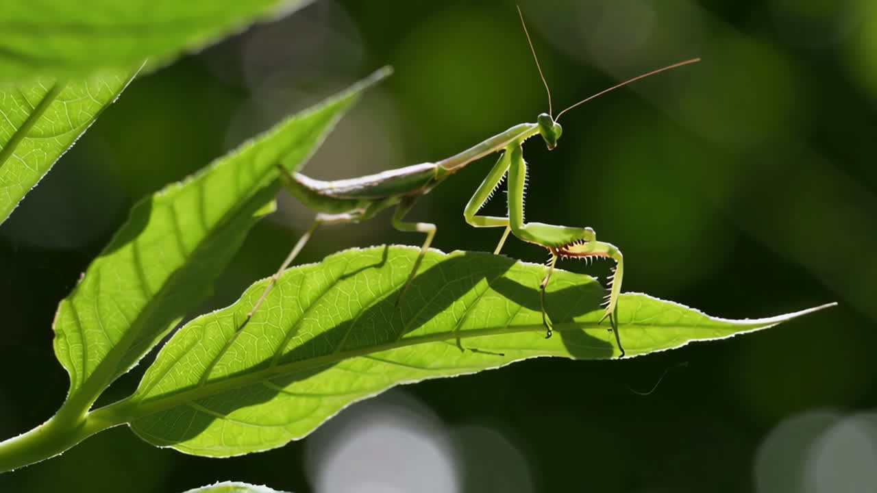 잎 위 에 있는 기도 마티스
