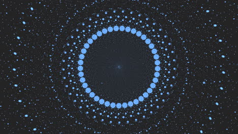 campos de estrellas futuristas en la galaxia