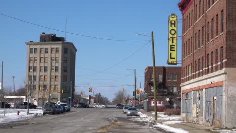 a rundown old hotel in a seedy part of town 1