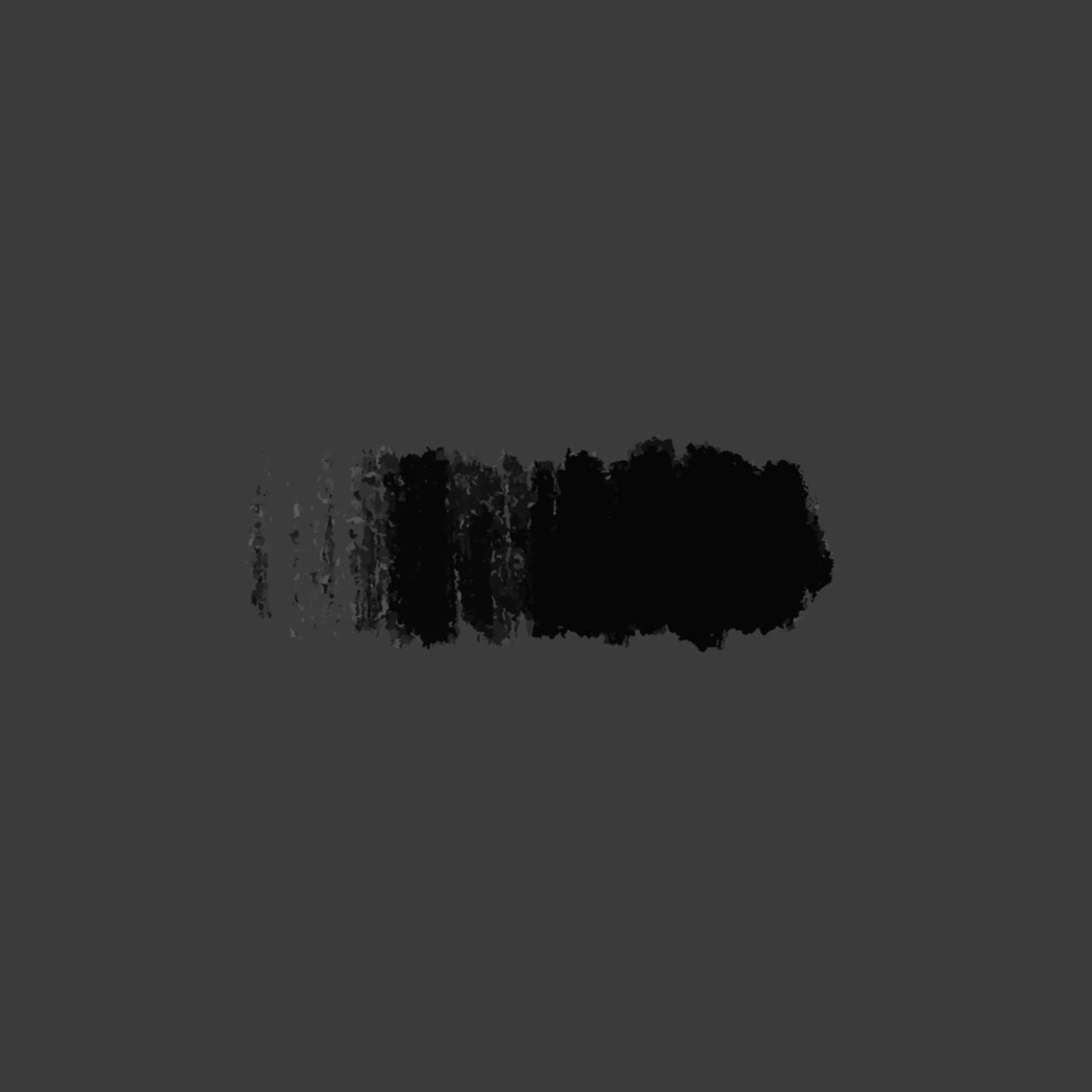 Abstract Dark Textured Brush Stroke on Gray Background