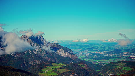 cloudscape time lapse over the austrian alps