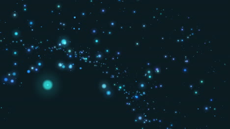 animación de luces azules brillantes sobre un fondo con patrones