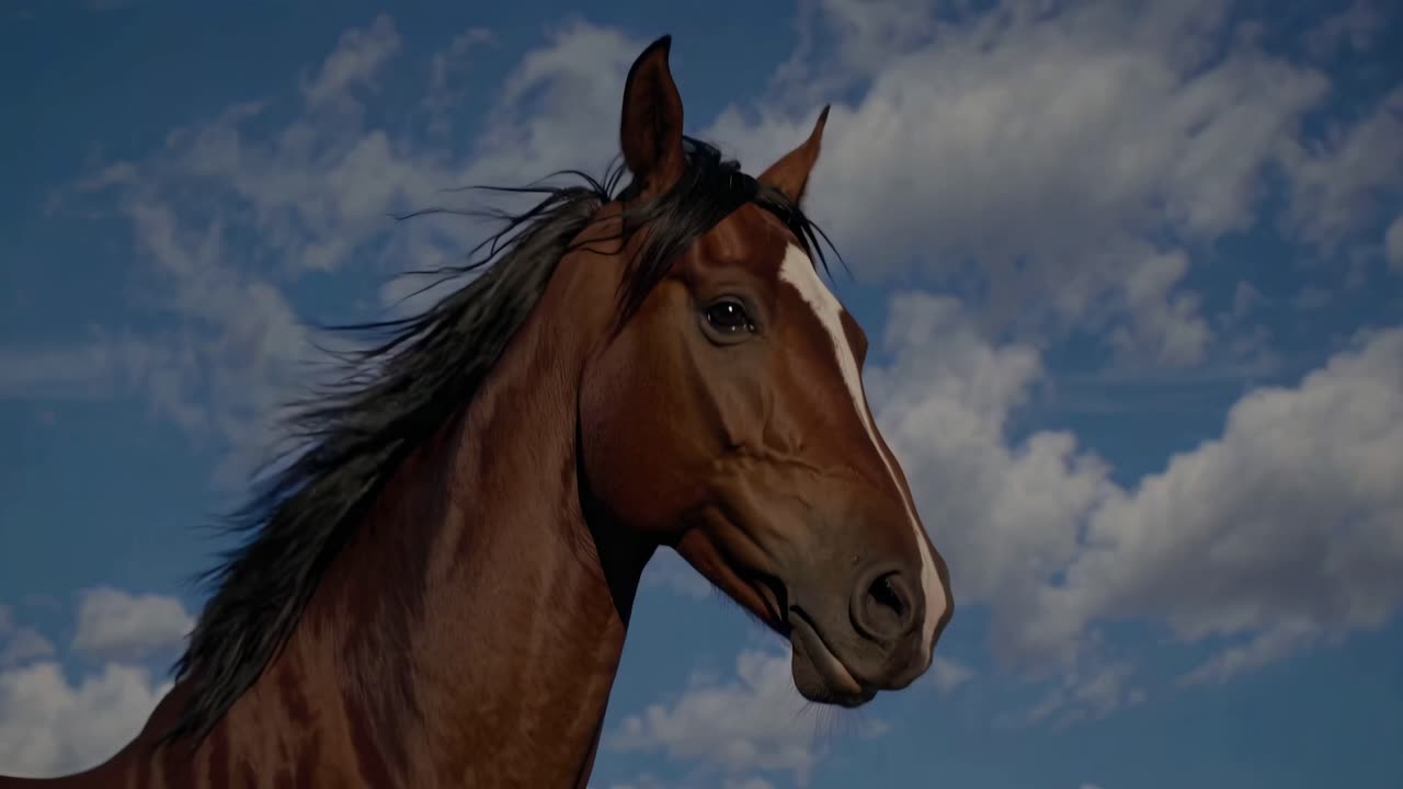 Horse Running in the Sky