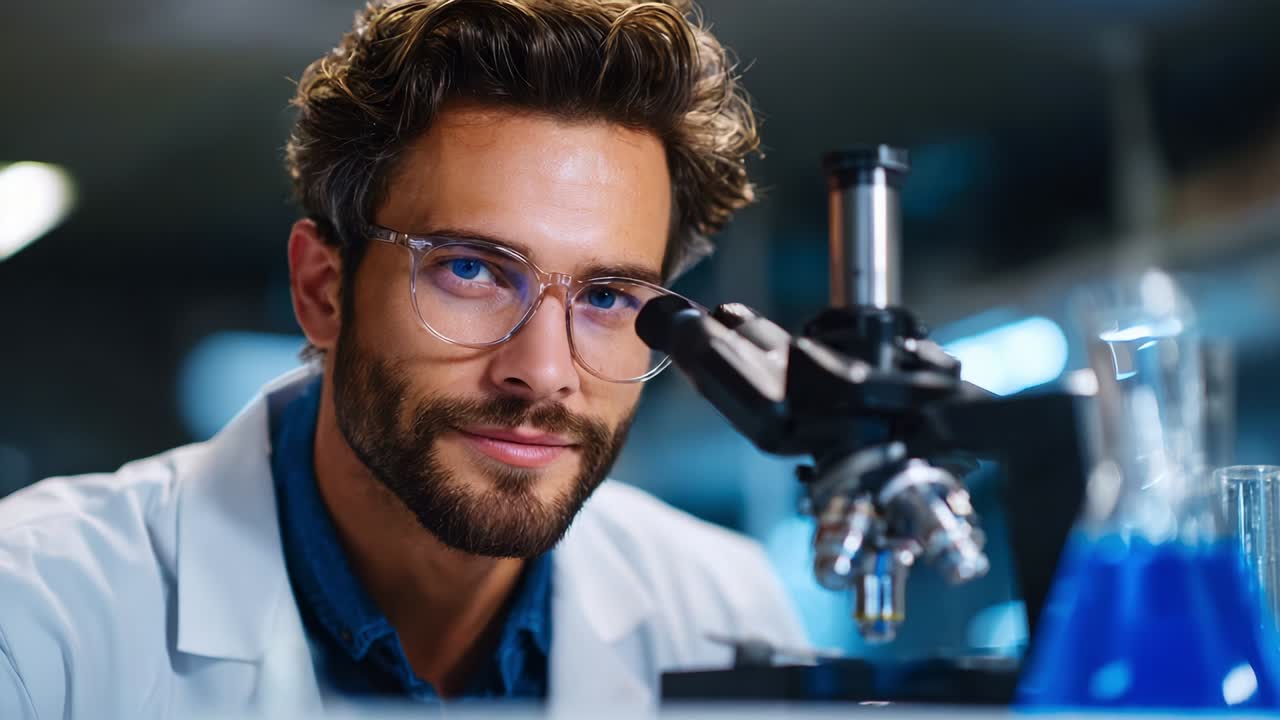 Un ricercatore concentrato utilizza un microscopio in un ambiente di laboratorio, mettendo in evidenza gli intricati processi di esplorazione e scoperta scientifica attraverso l'attenta osservazione e l'analisi dei campioni.