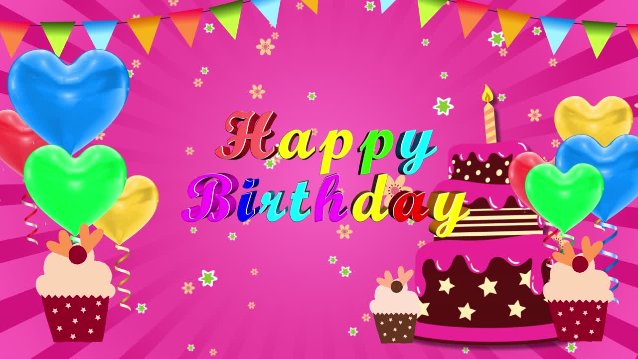 feliz cumpleaños diseño gráfico