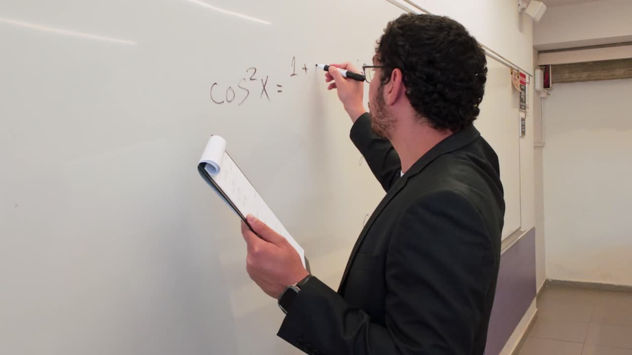 Professional Solving a Complex Problem Visually