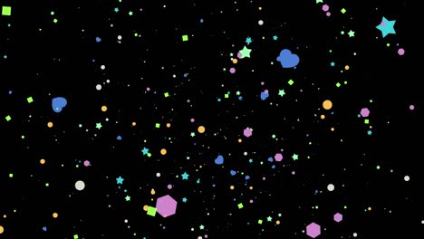 particle pop abstract effect background