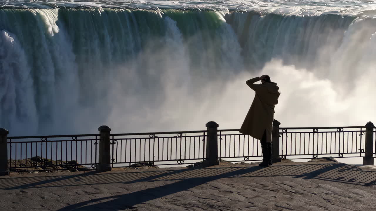 Man Viewing Niagara Falls