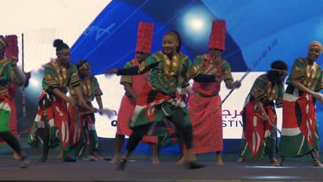 african dance show performance on stage