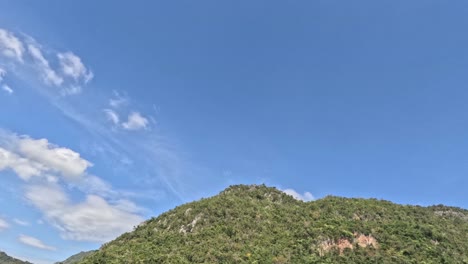 time passing over a tranquil mountain scene