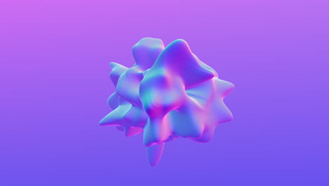 Regenbogen-Fantasie-Neon-abstrakte-Geometrische-Form-Auf-Violettem-Farbverlauf