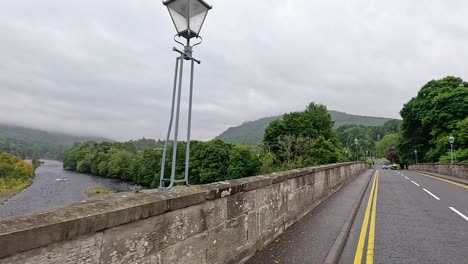 bridge view over river tay in dunkeld