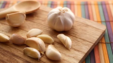 close up pf garlic on white background,,