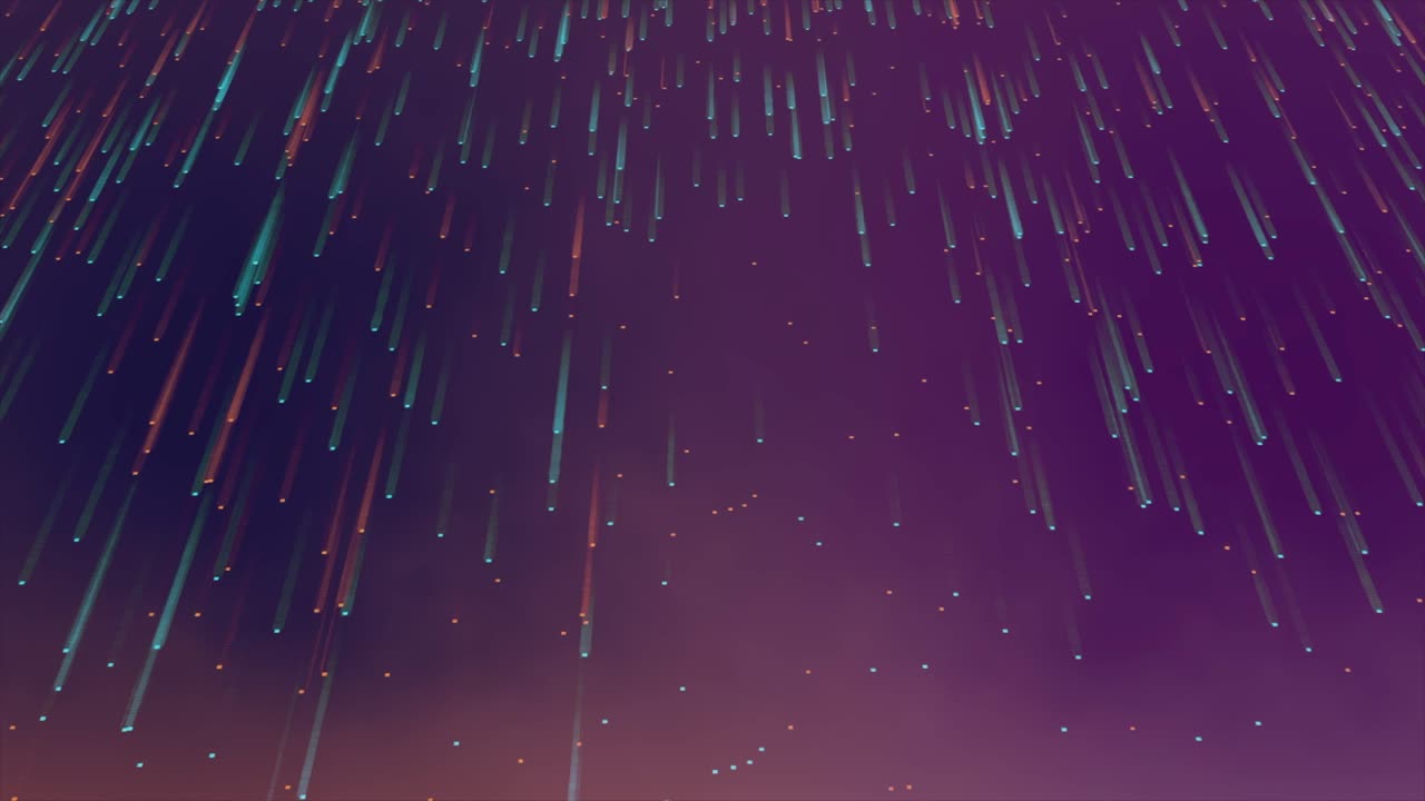 Abstract Falling Light Lines