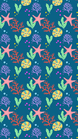 Motion-Graphic-of-Hand-drawn-coral-pattern