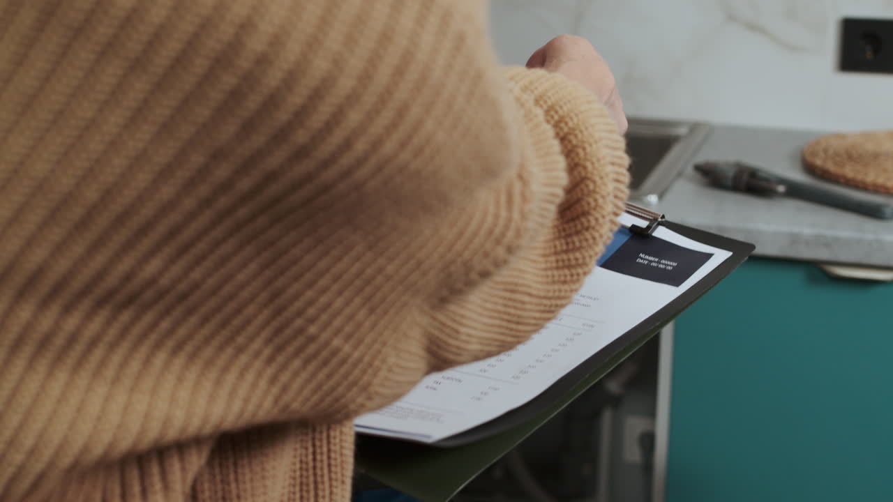 배관공이 설명하는 청구서