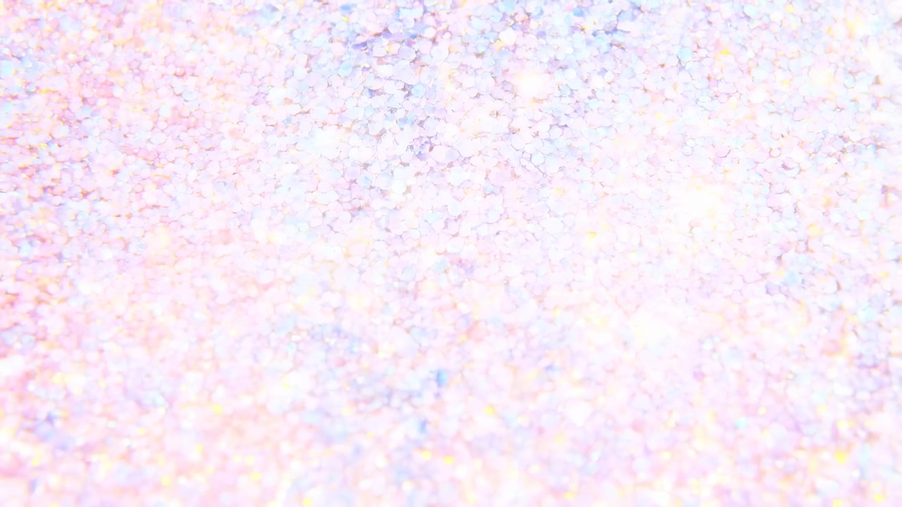Blød pastelglimmertekstur, glimtende med iriserende bokeh-højdepunkter, holografiske pailletrefleksioner