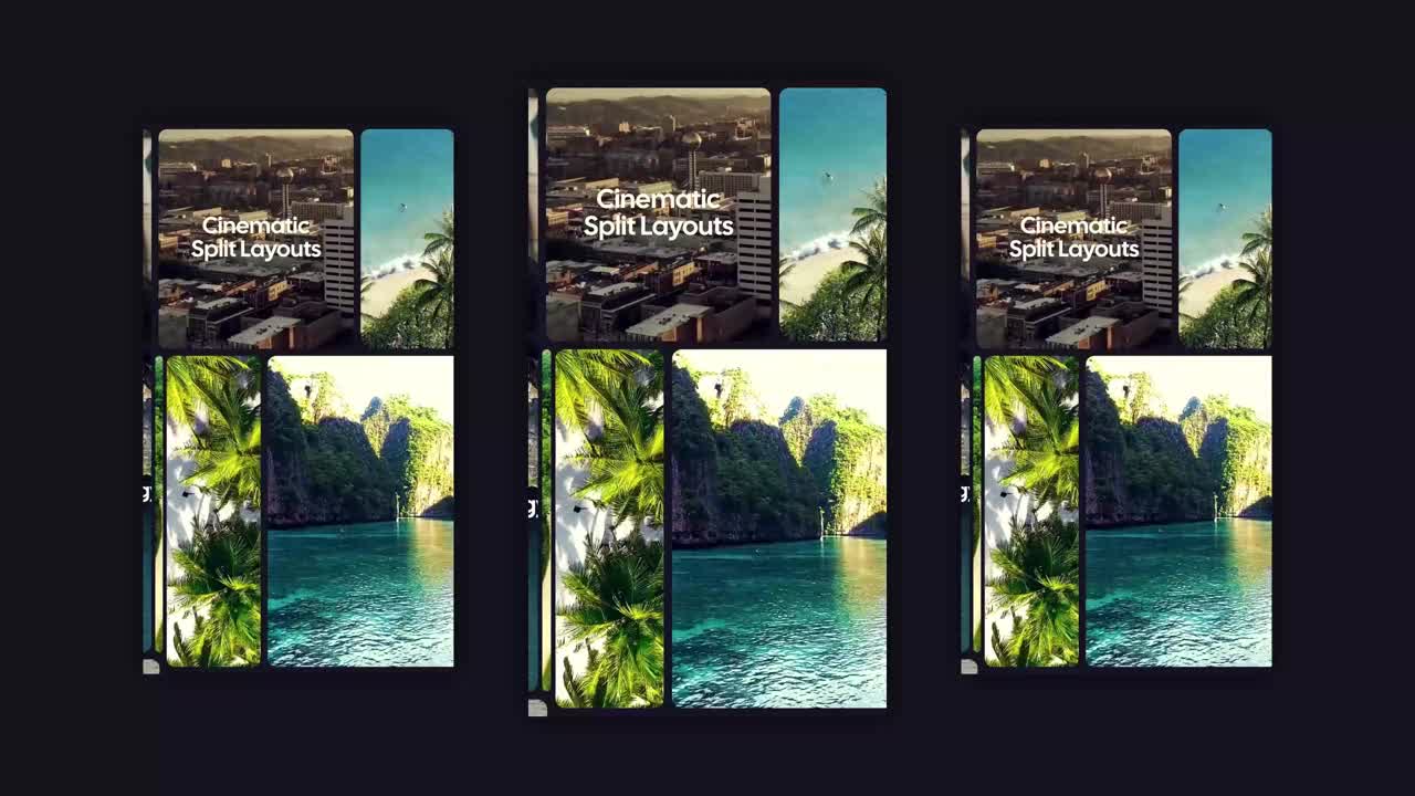 Creative split-screen slideshow to present multiple visuals with smooth ...