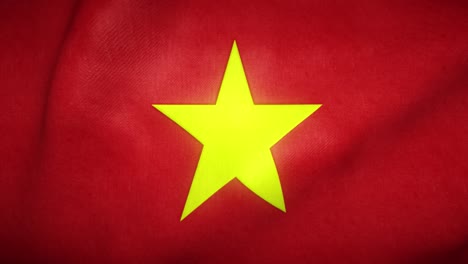 flag of vietnam waving in the wind