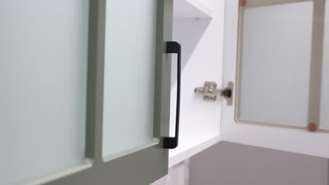 opening kitchen cabinets