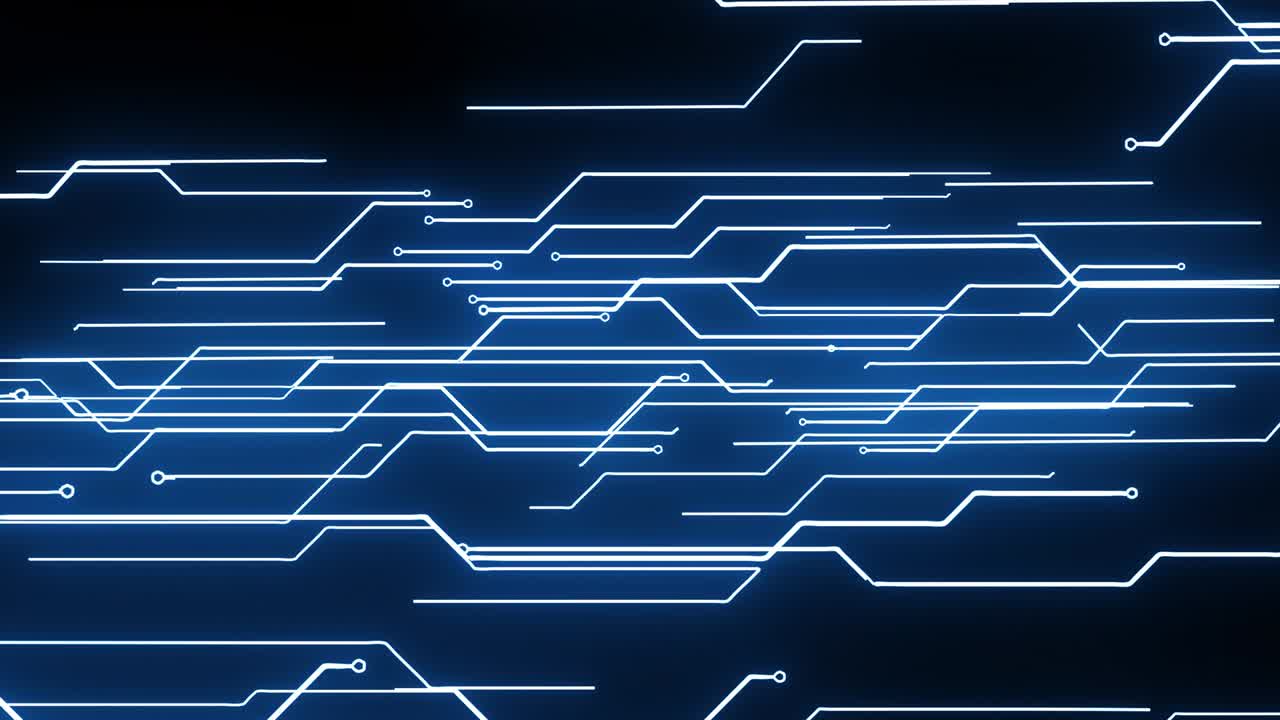 abstract línea azul tecnología concepto de comunicación 4k