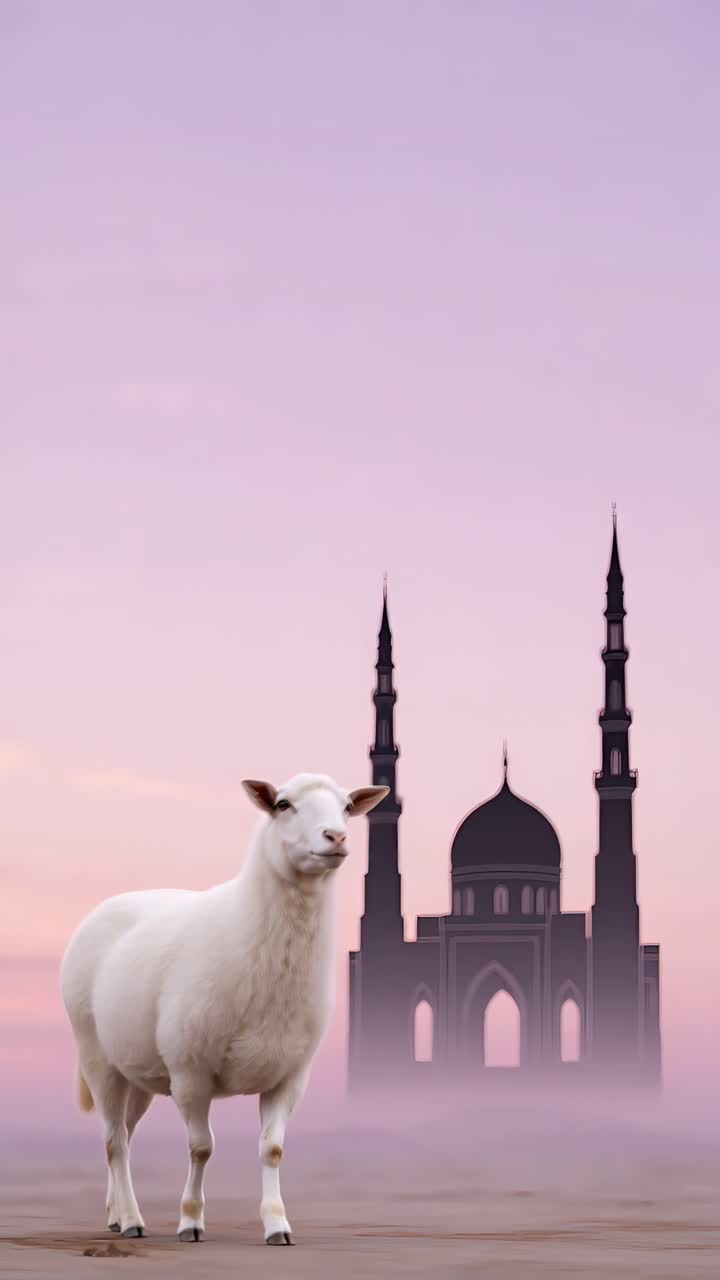 Eid al-Adha Moschea Sfondo islamico 4K