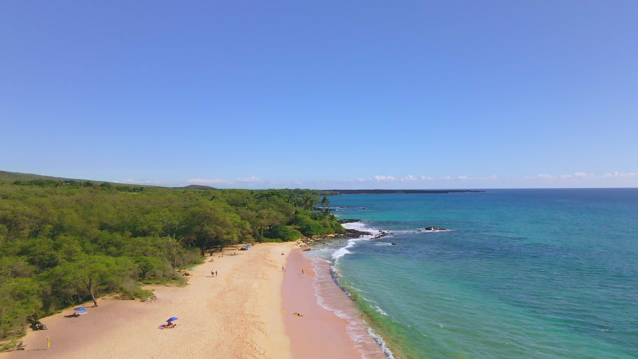 Aerial view on famous Makena Beach on Maui Island, Hawaii, USA