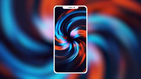 abstract phone wallpaper with swirls and spirals