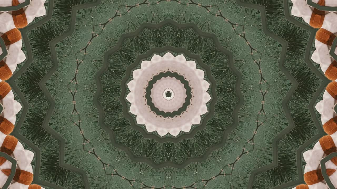 el fondo abstracto de 4k, el bucle de fantasía en movimiento dinámico, el caleidoscopio.