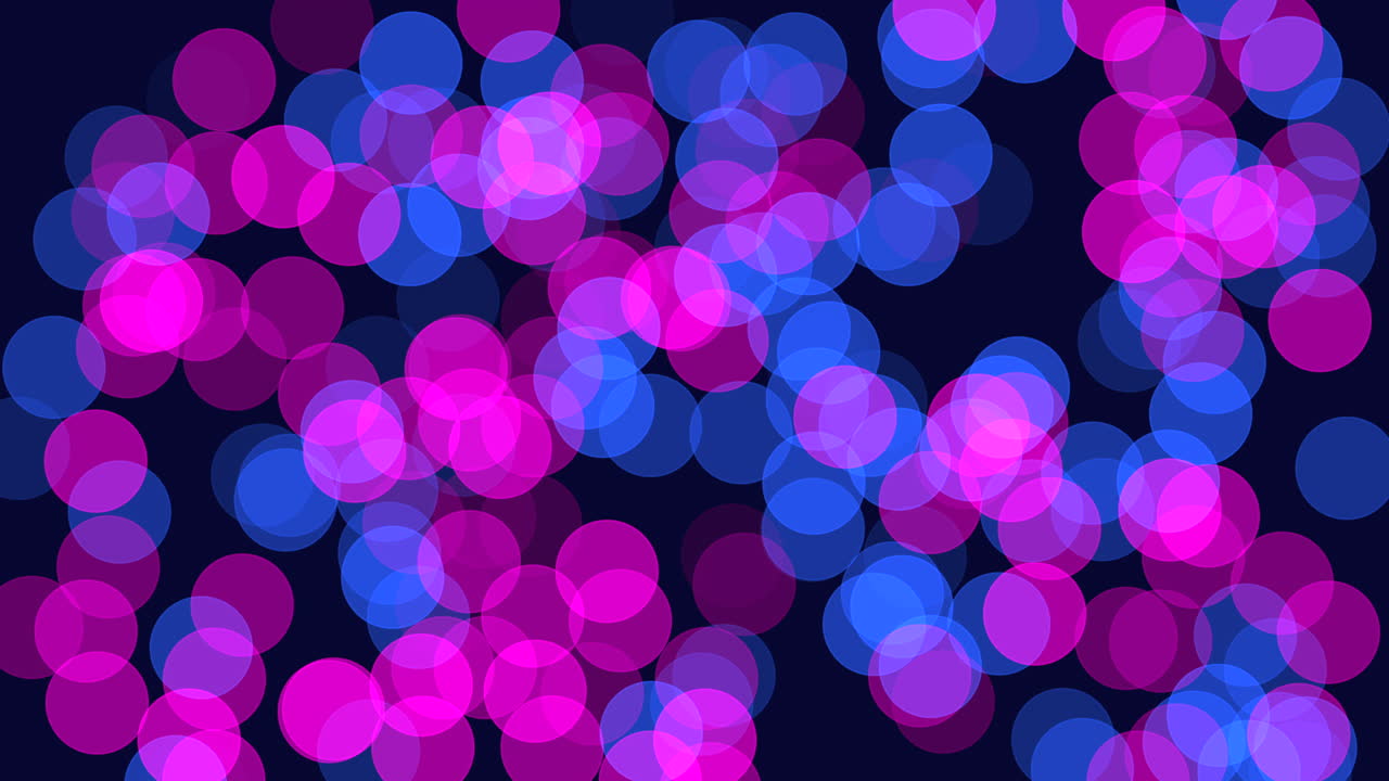 A mesmerizing design showcasing swirling purple and blue circles against a black backdrop, creating an enchanting visual pattern