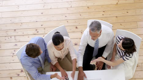 business people having a meeting