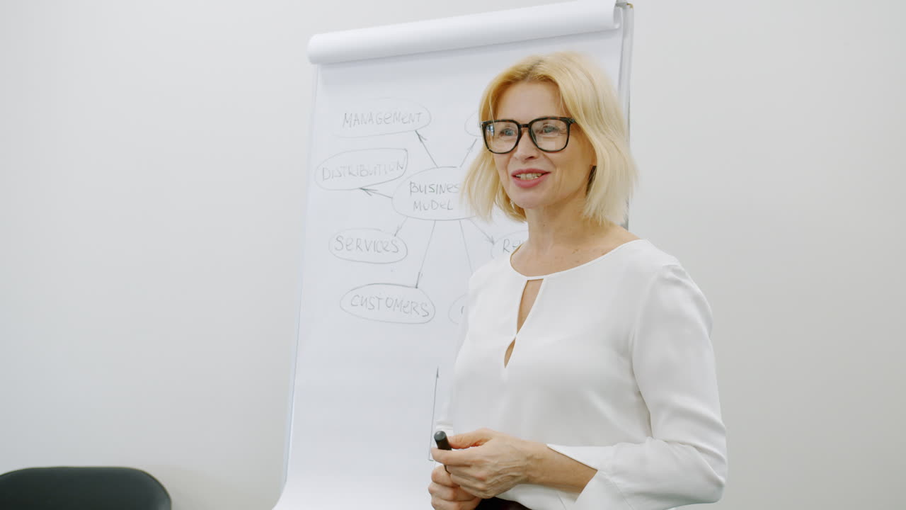 Business Presentation by Woman