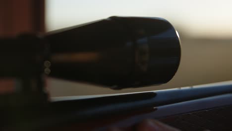 alcance del rifle de caza de cerca