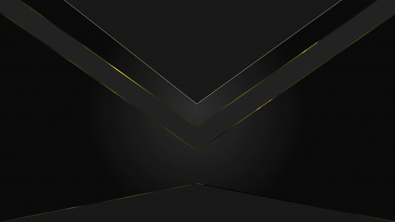 Abstract gradient black background luxury golden line stage background confetti beams shining