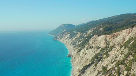 egremni beach lefkada fly by aerial shoot